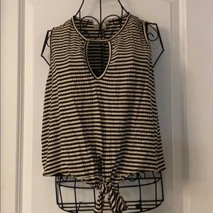 Crop Top key hole and knot